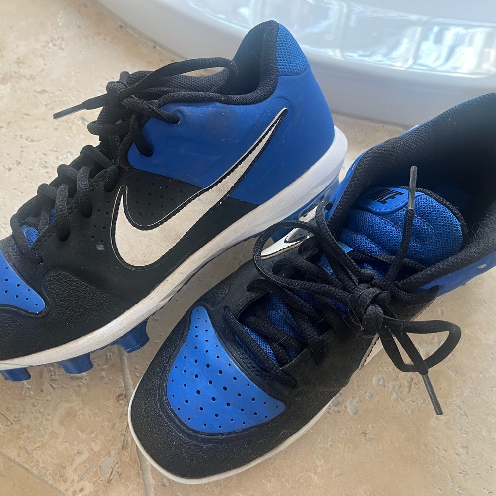 Nike Black and Royal Blue Athletic Shoes